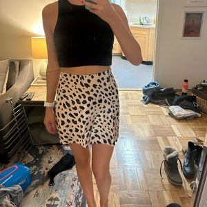 Revolve silk mini skirt